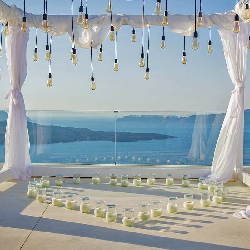 Santorini wedding Decoration Ideas