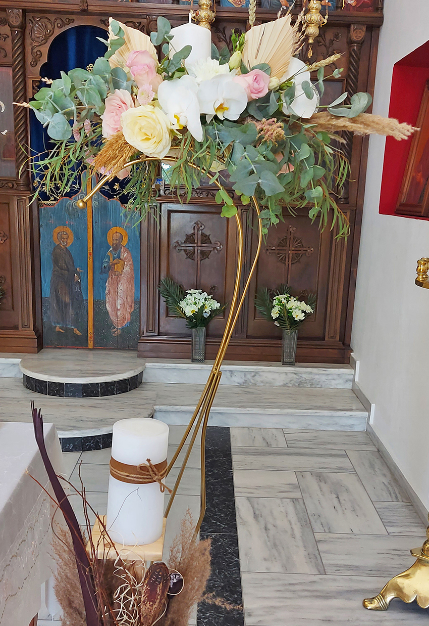 santorini wedding decoration